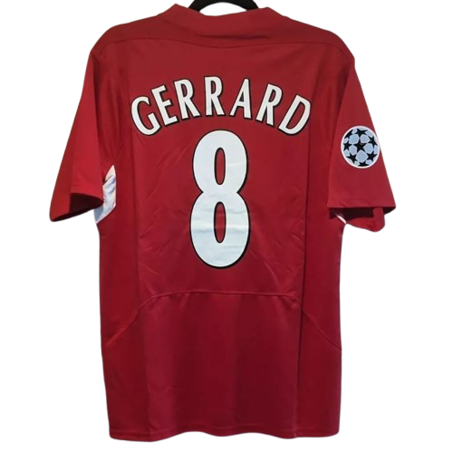 Maillot Liverpool Finale Ligue des Champions 2005 Vintage – Steven Gerrard #8