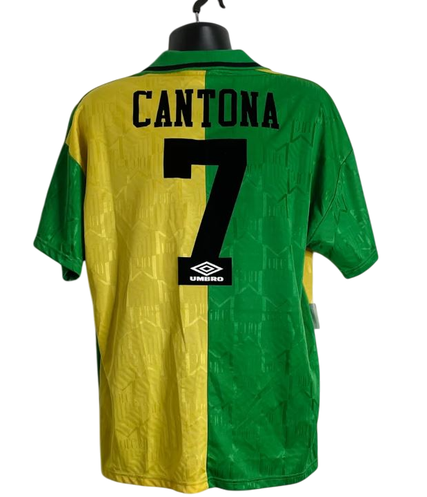 Maillot Manchester United Vert & Or 1992 Vintage – Eric Cantona #7