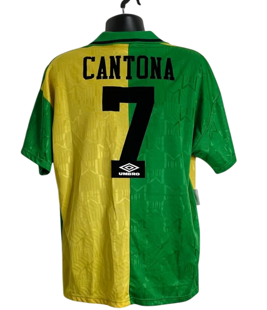 Maillot Manchester United Vert & Or 1992 Vintage – Eric Cantona #7