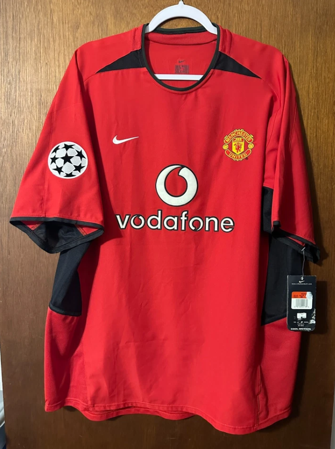 Maillot Manchester United Ligue des Champions 2002/03 Vintage – David Beckham #7