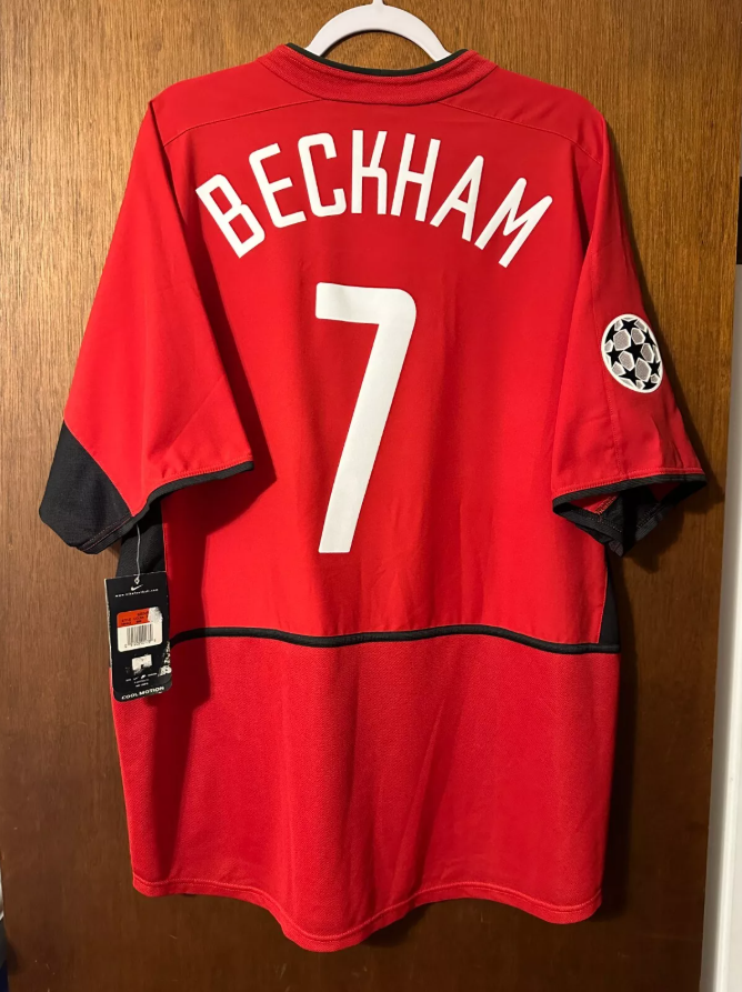 Maillot Manchester United Ligue des Champions 2002/03 Vintage – David Beckham #7